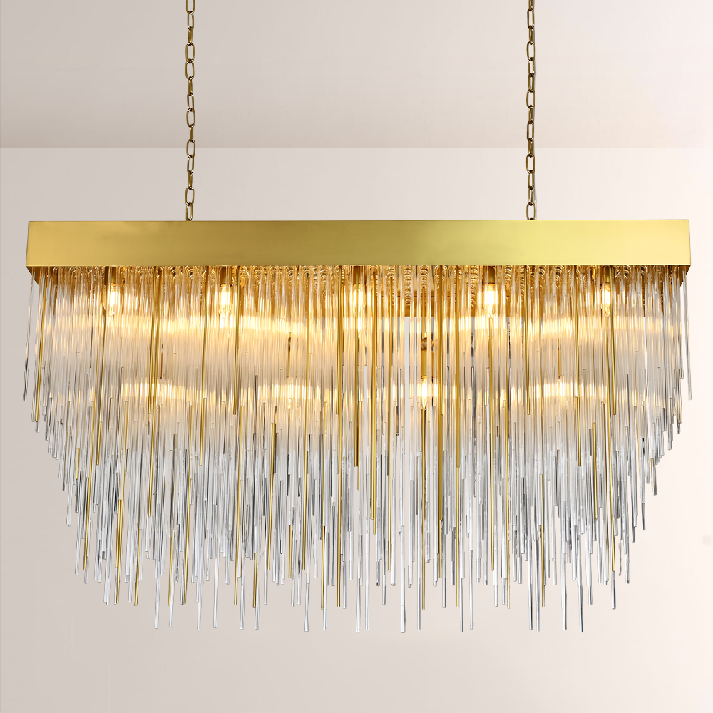Fall Rectangle Chandelier 54"
