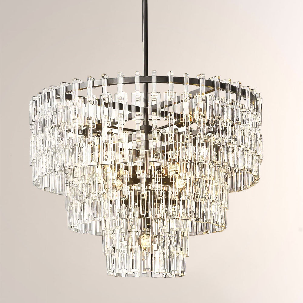 Ikun 3-Tier Round Chandelier 36"