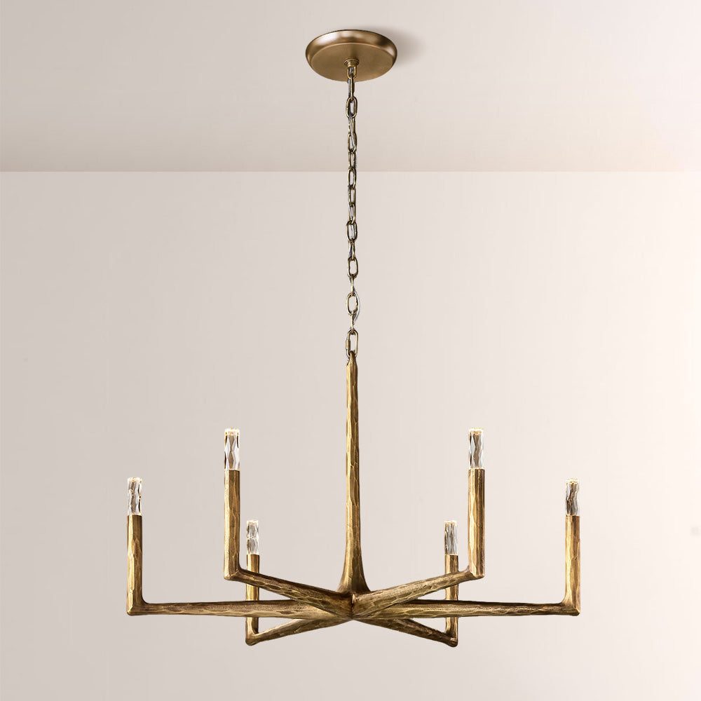 Logan Forged Round Chandelier 36"