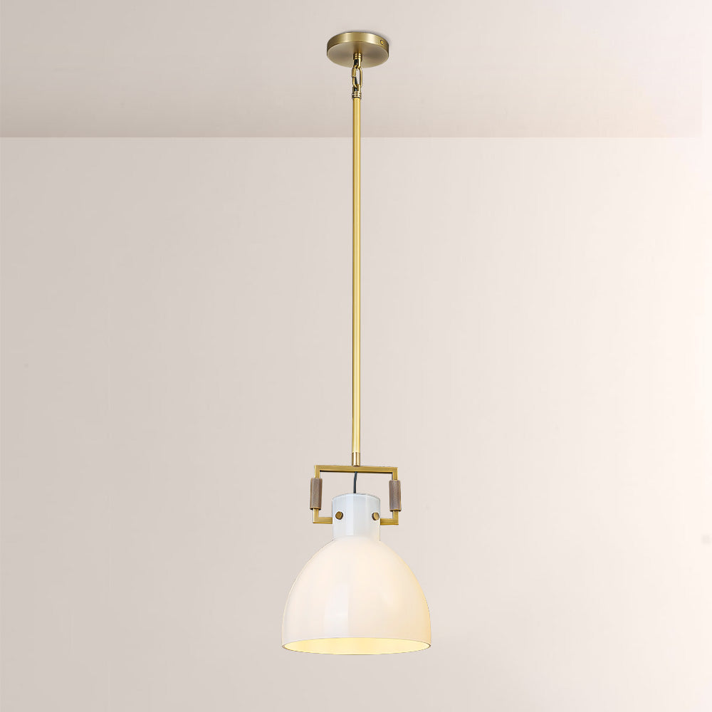 Aidas Milk Glass Cloche Pendant