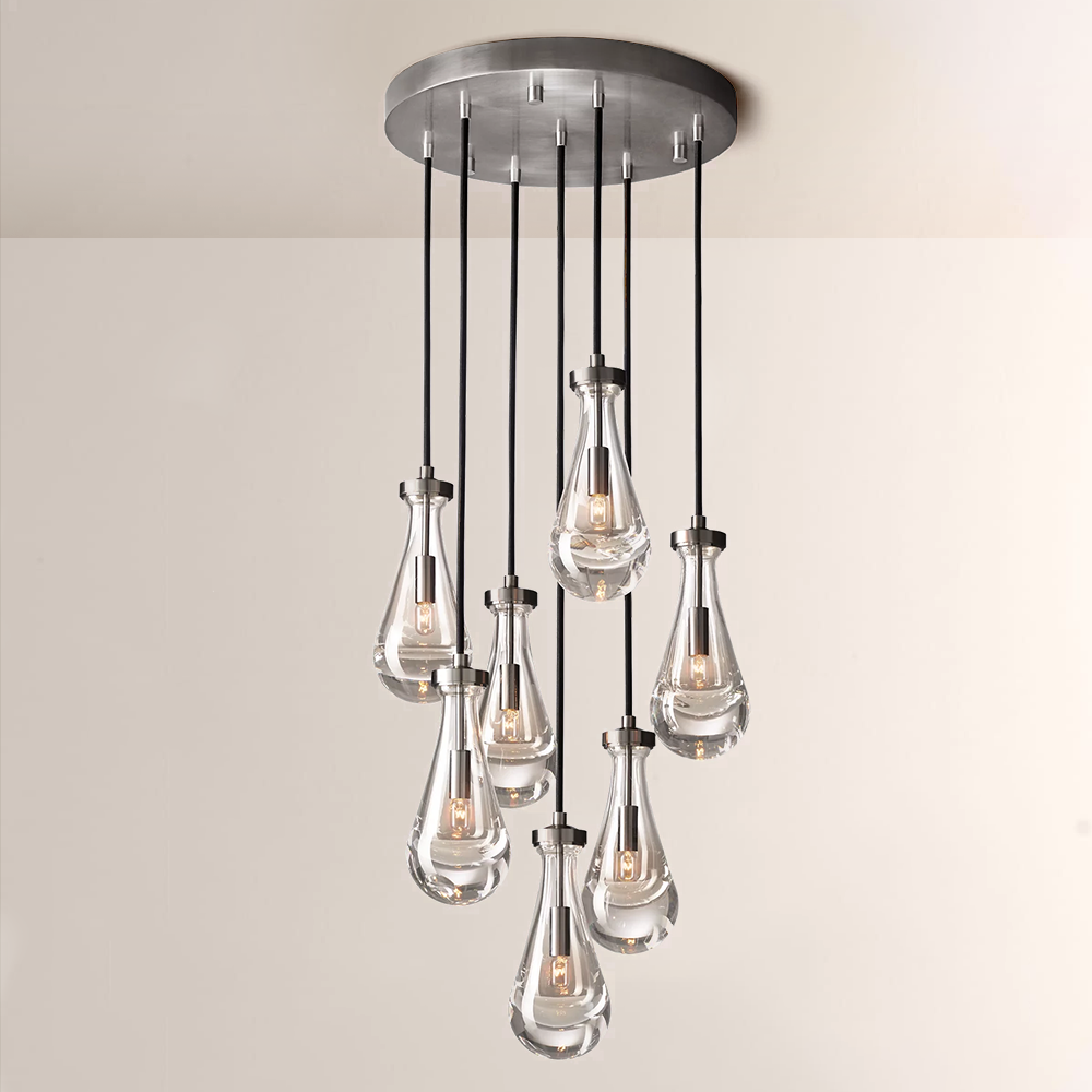 Raindrop Round Chandelier 18"
