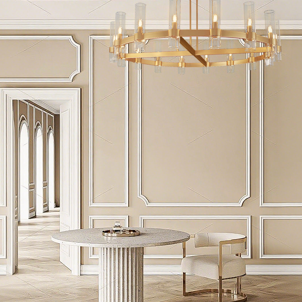 Tara Led Round Chandelier 48"