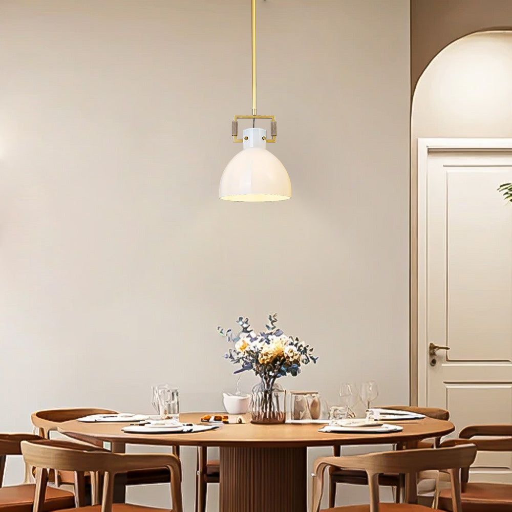 Aidas Milk Glass Cloche Pendant