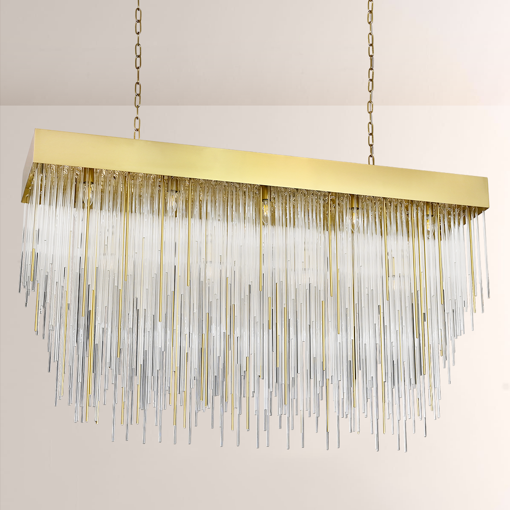 Fall Rectangle Chandelier 54"