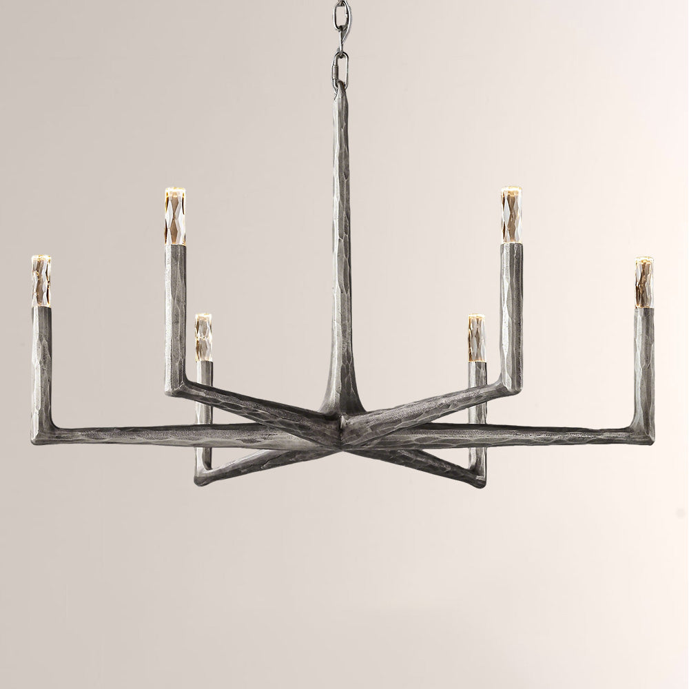 Logan Forged Round Chandelier 36"