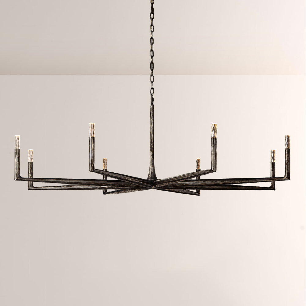 Logan Forged Round Chandelier 72"