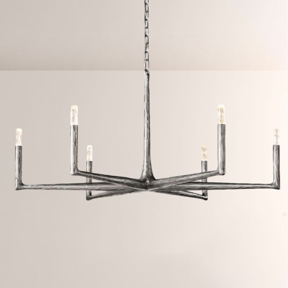 Logan Forged Round Chandelier 48"