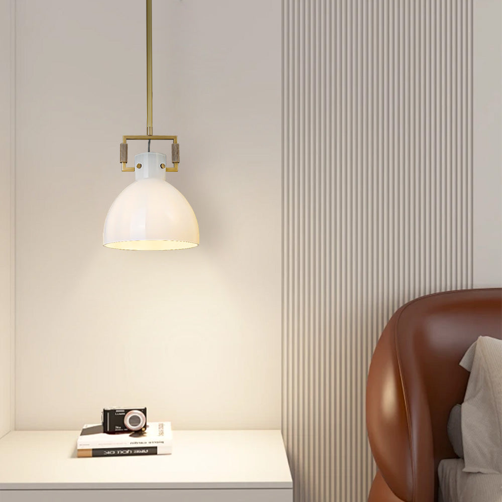 Aidas Milk Glass Cloche Pendant