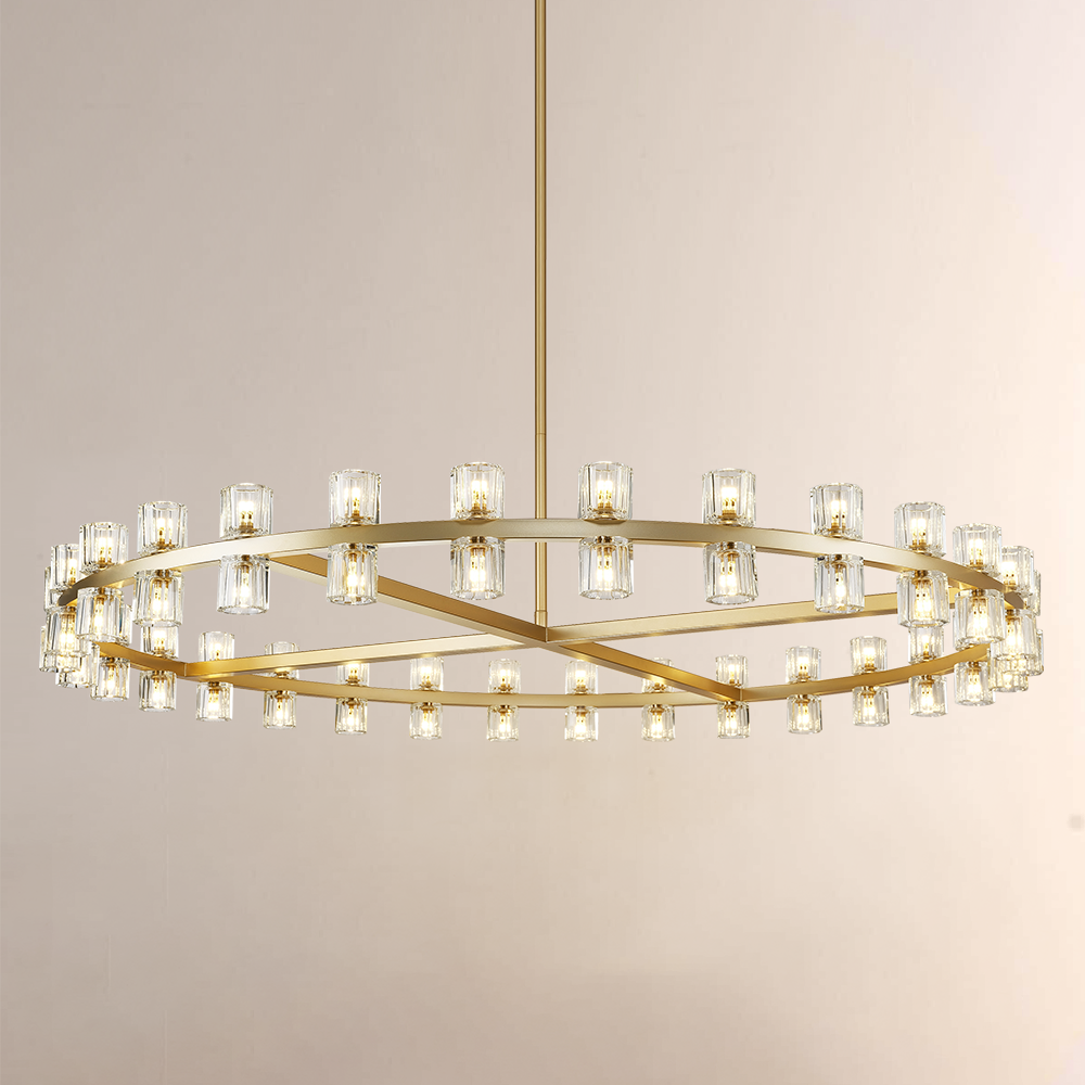 Tara Led Round Chandelier 60"