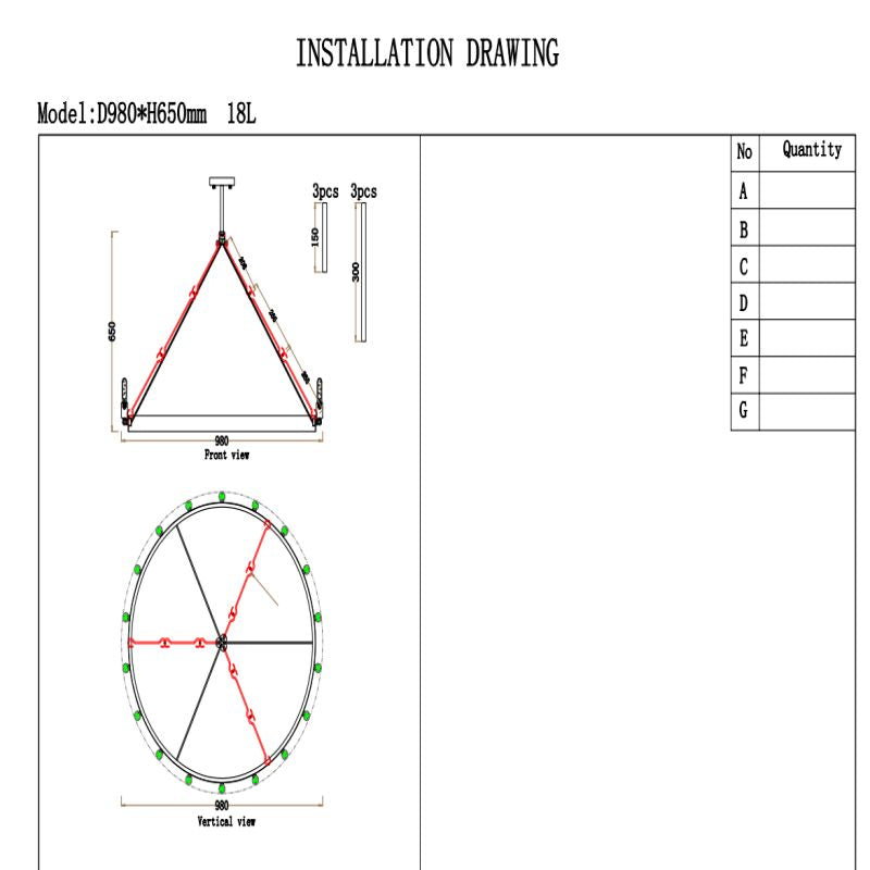 Camia Candelabra Round Chandelier<26"-73">