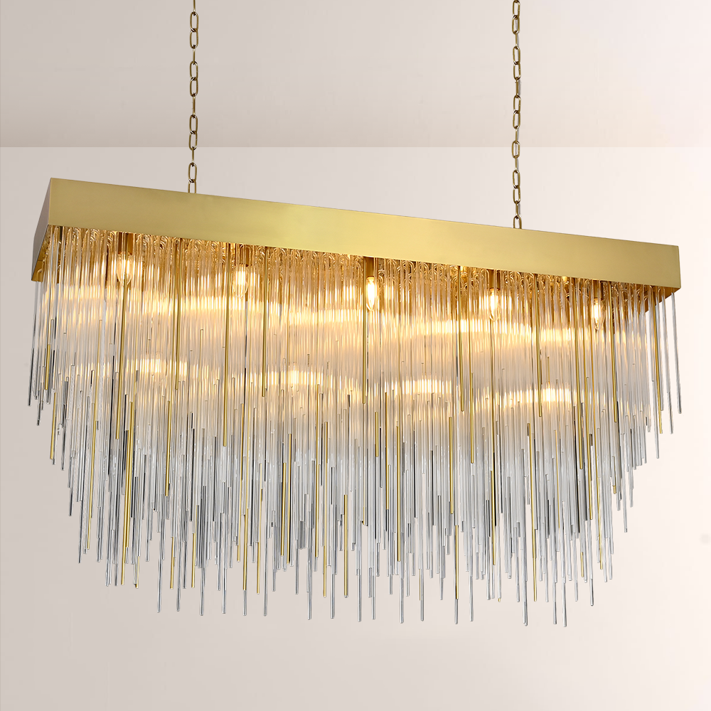 Fall Rectangle Chandelier 54"