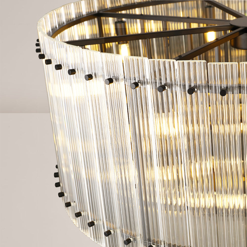 Fiona Two-Tier Round Chandelier 37"