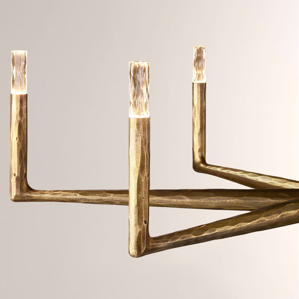 Logan Forged Round Chandelier 72"