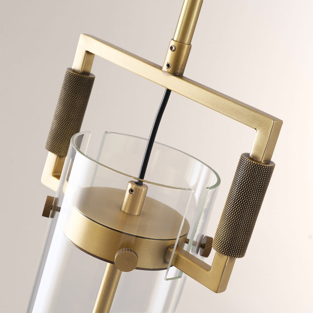 Aisha Glass Cylinder Pendant