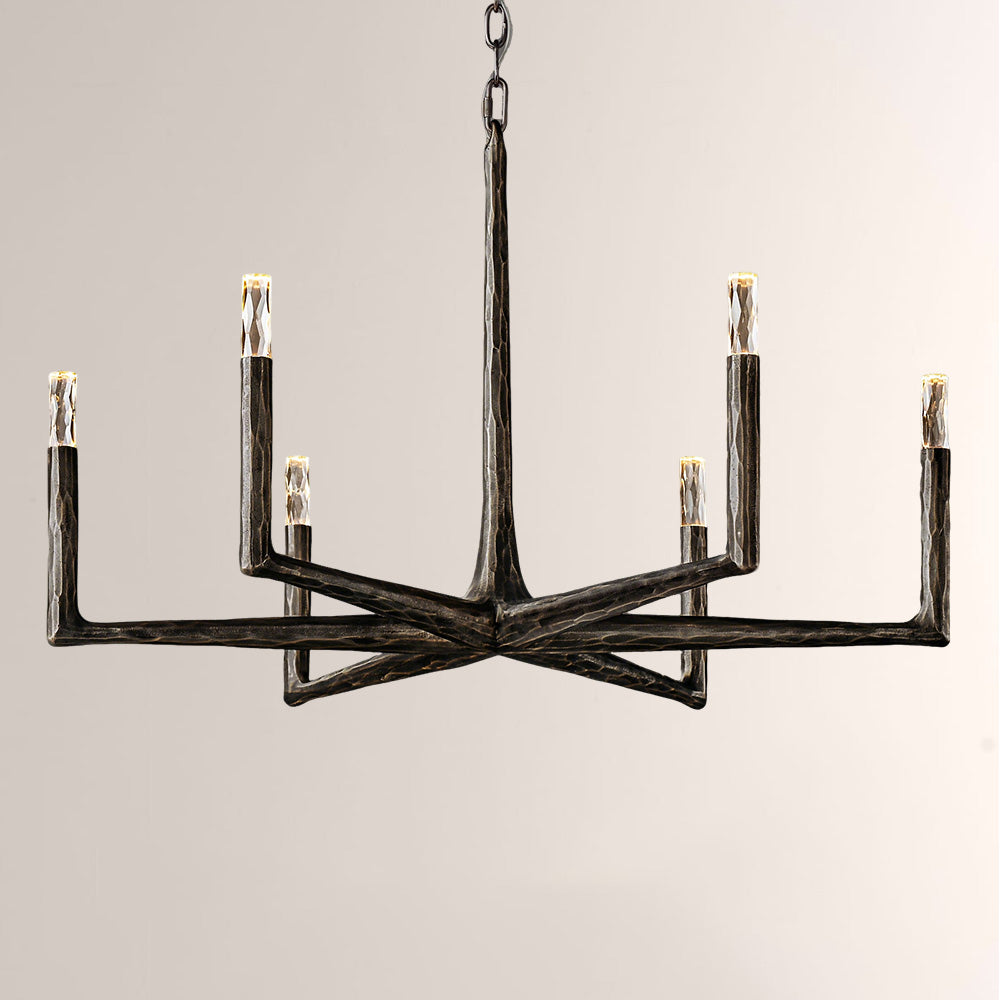Logan Forged Round Chandelier 36"
