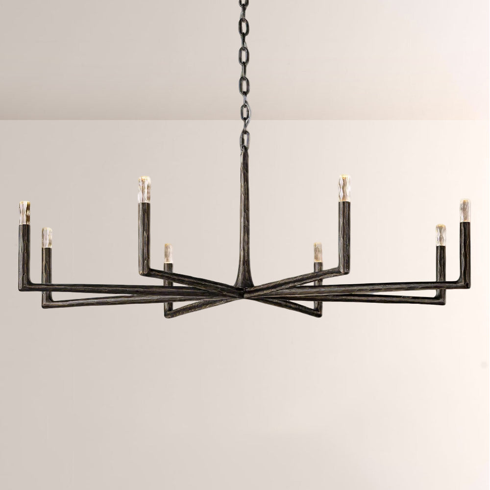 Logan Forged Round Chandelier 60"