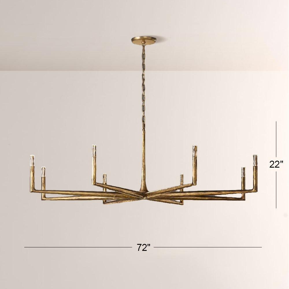 Logan Forged Round Chandelier 72"