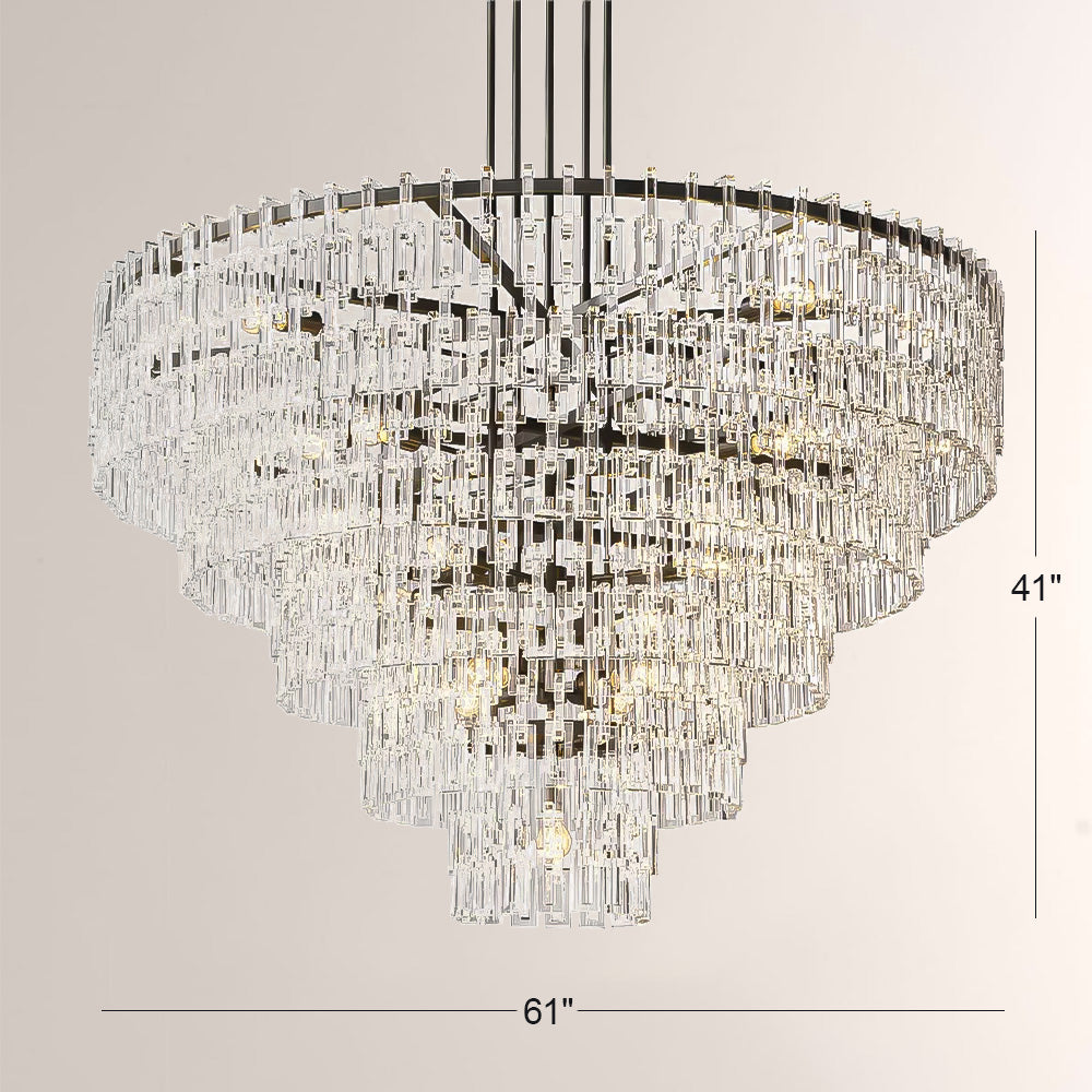 Ikun 5-Tier Round Chandelier 60"