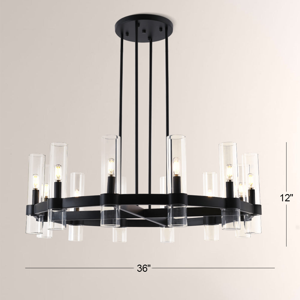 Tara Led Round Chandelier 36"