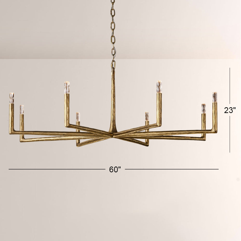 Logan Forged Round Chandelier 60"