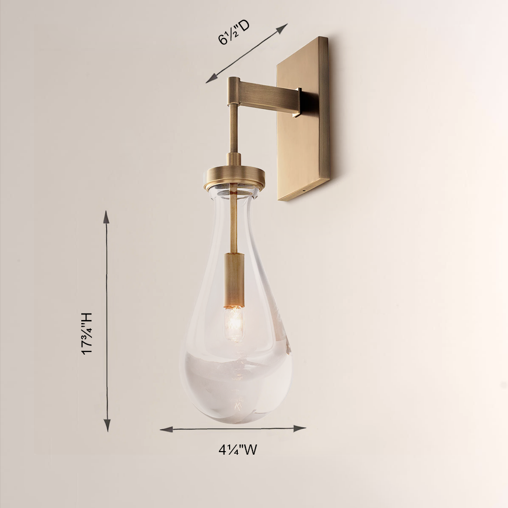 Raindrop Outdoor Sconce