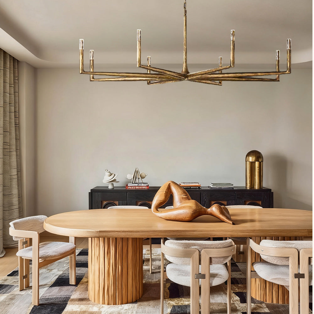 Logan Forged Round Chandelier 72"