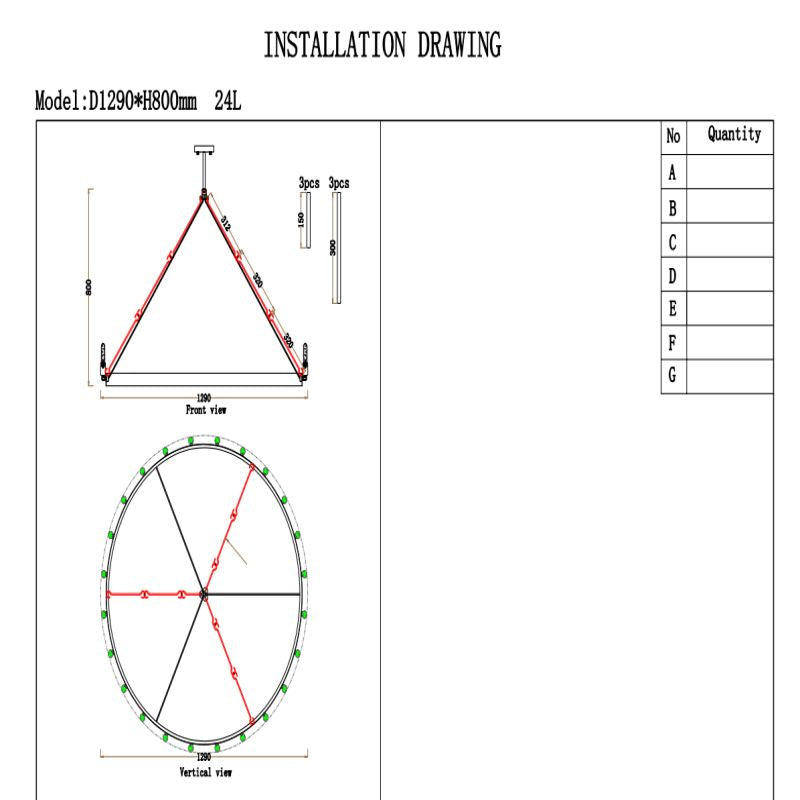 Camia Filament Round Chandelier<26"-73">