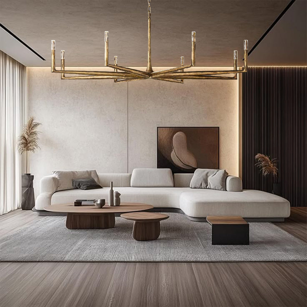 Logan Forged Round Chandelier 72"