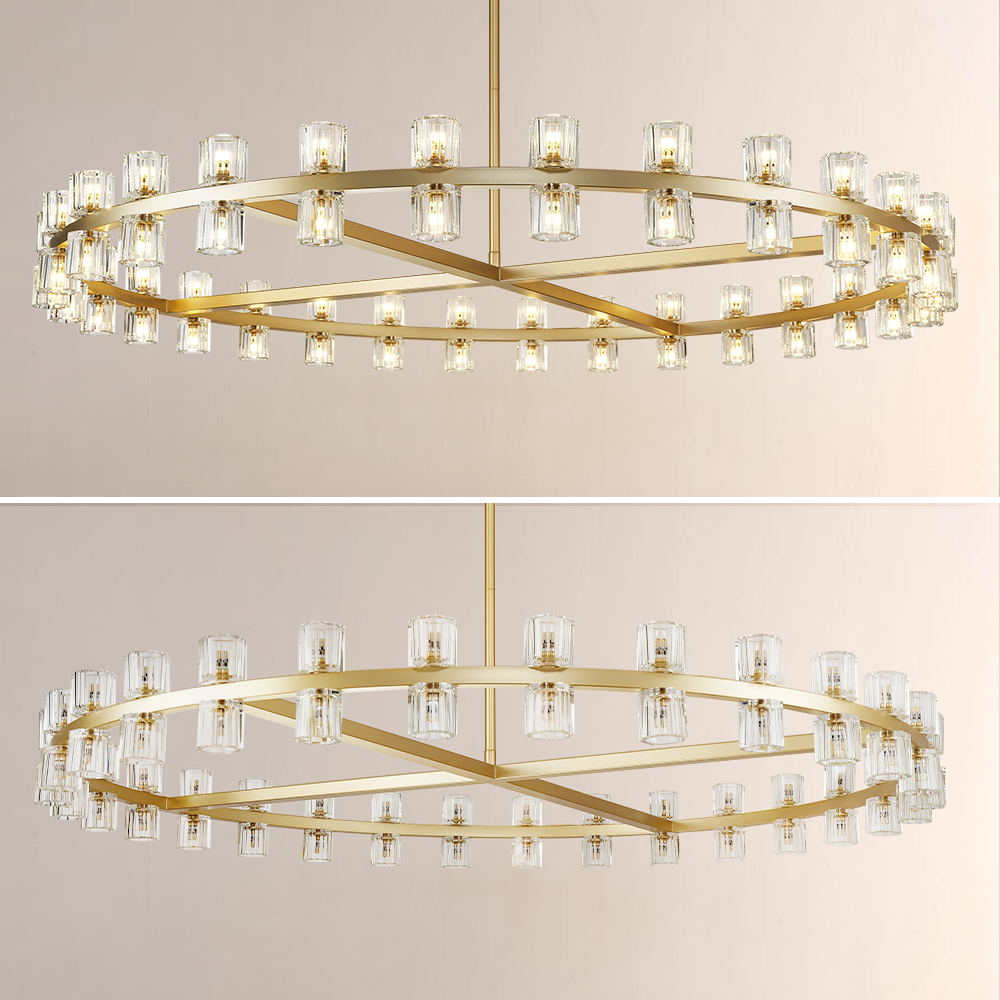 Tara Led Round Chandelier 60"