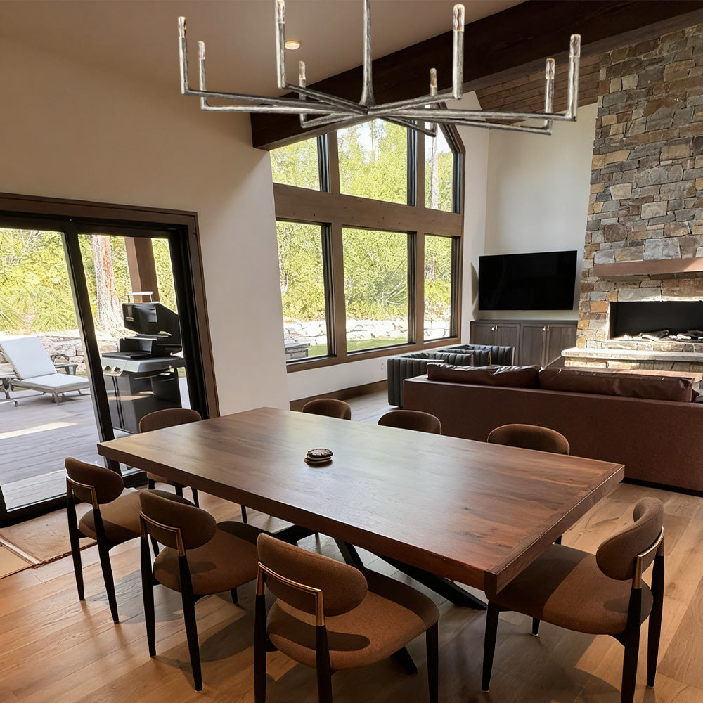 Logan Forged Round Chandelier 60"