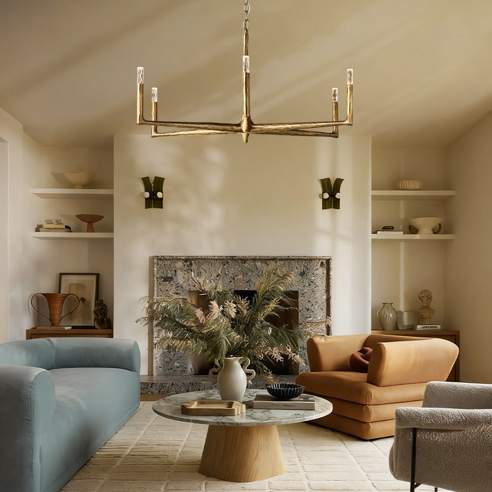 Logan Forged Round Chandelier 48"