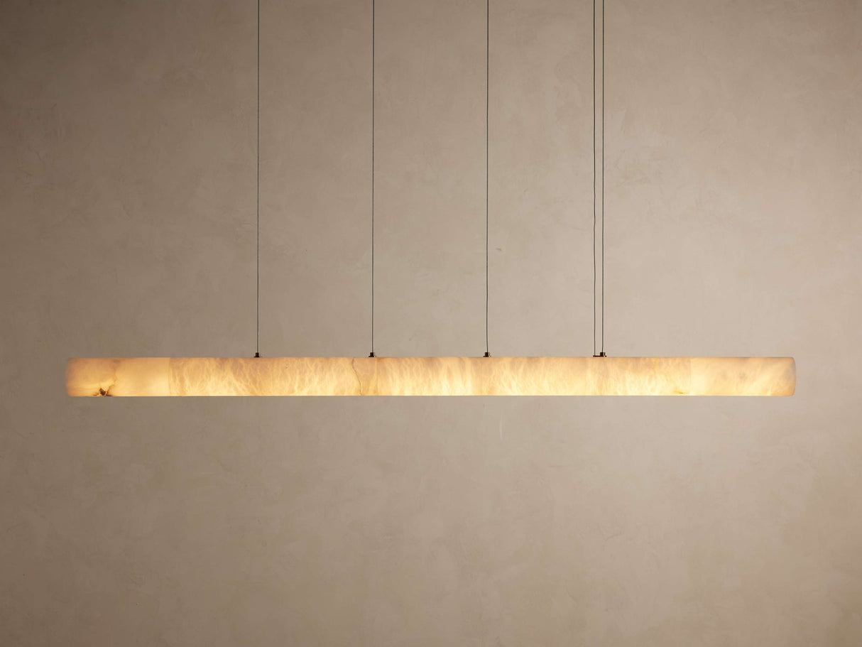 Halima Alabaster Linear Chandelier