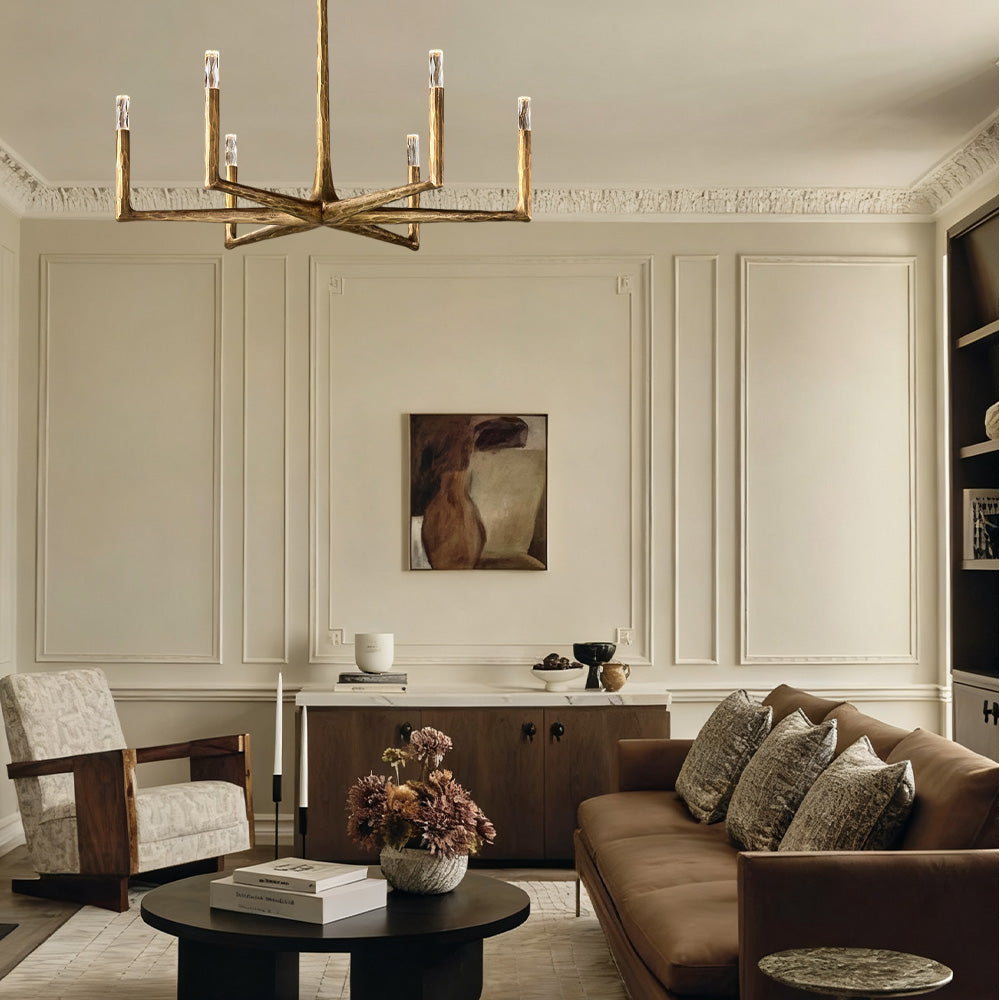 Logan Forged Round Chandelier 36"