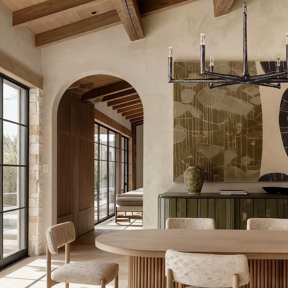 Logan Forged Round Chandelier 48"