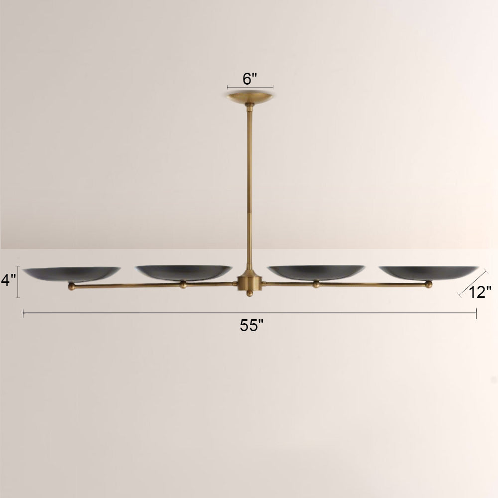 Griffith Bronze Linear Chandelier
