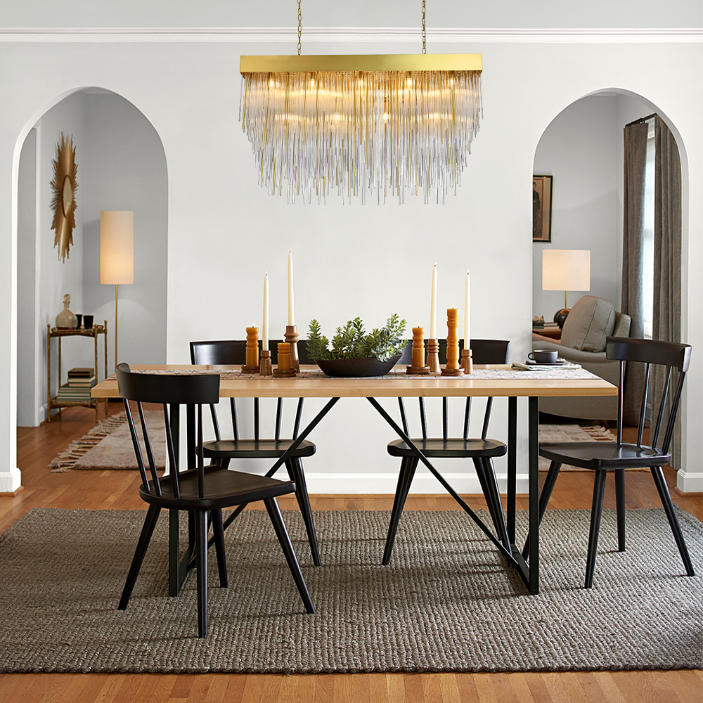 Fall Rectangle Chandelier 54"