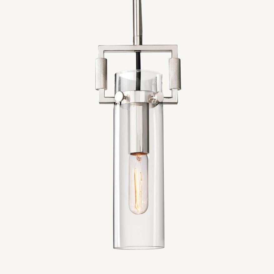 Aisha Glass Cylinder Pendant