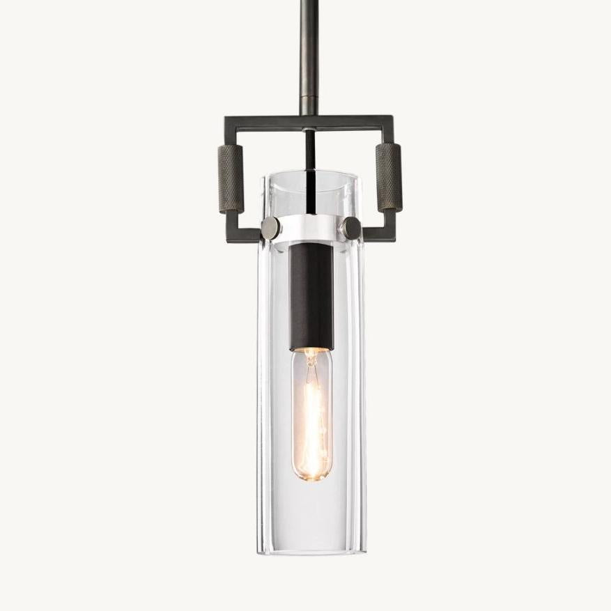 Aisha Glass Cylinder Pendant