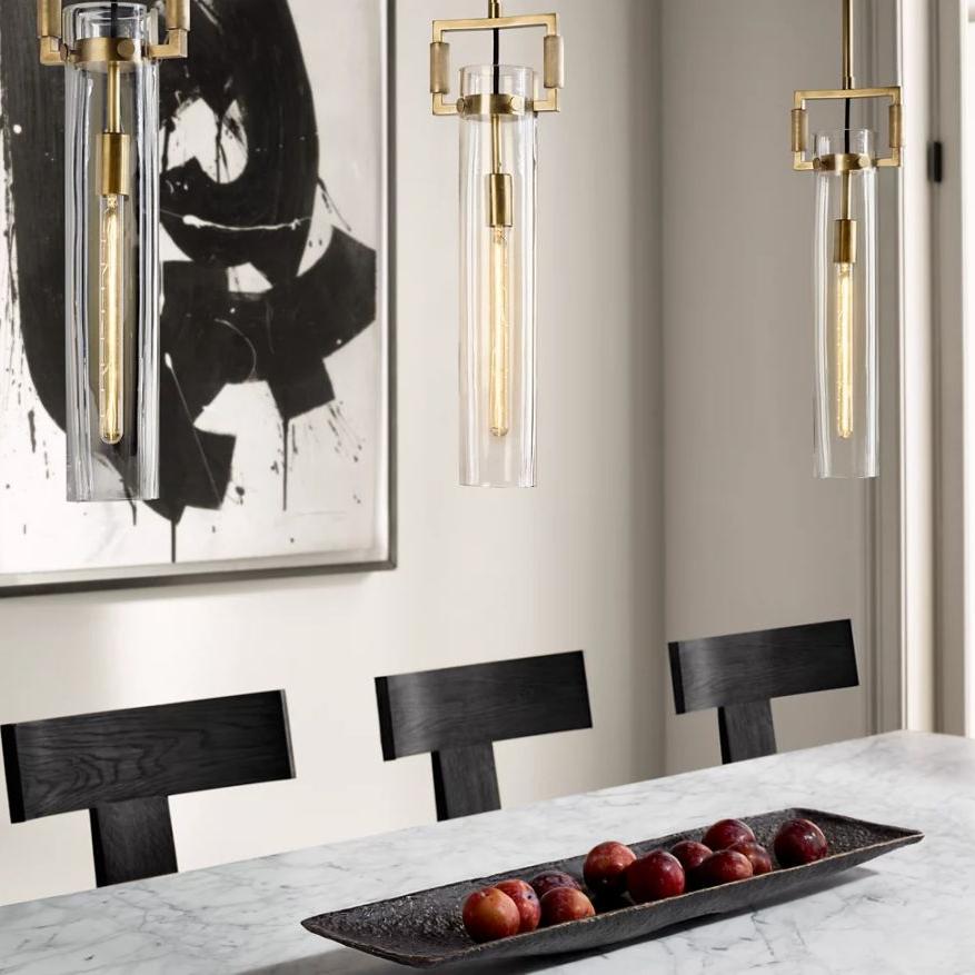 Aisha Glass Cylinder Pendant