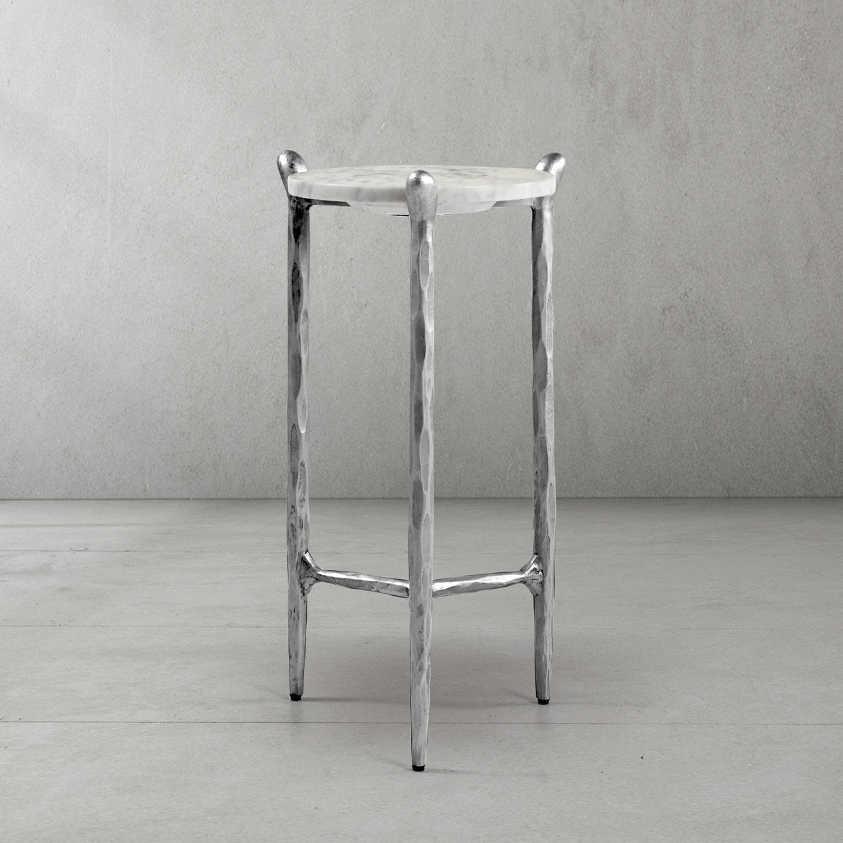 Thaddeus Round Horn Marble Coffee Table & Side Table