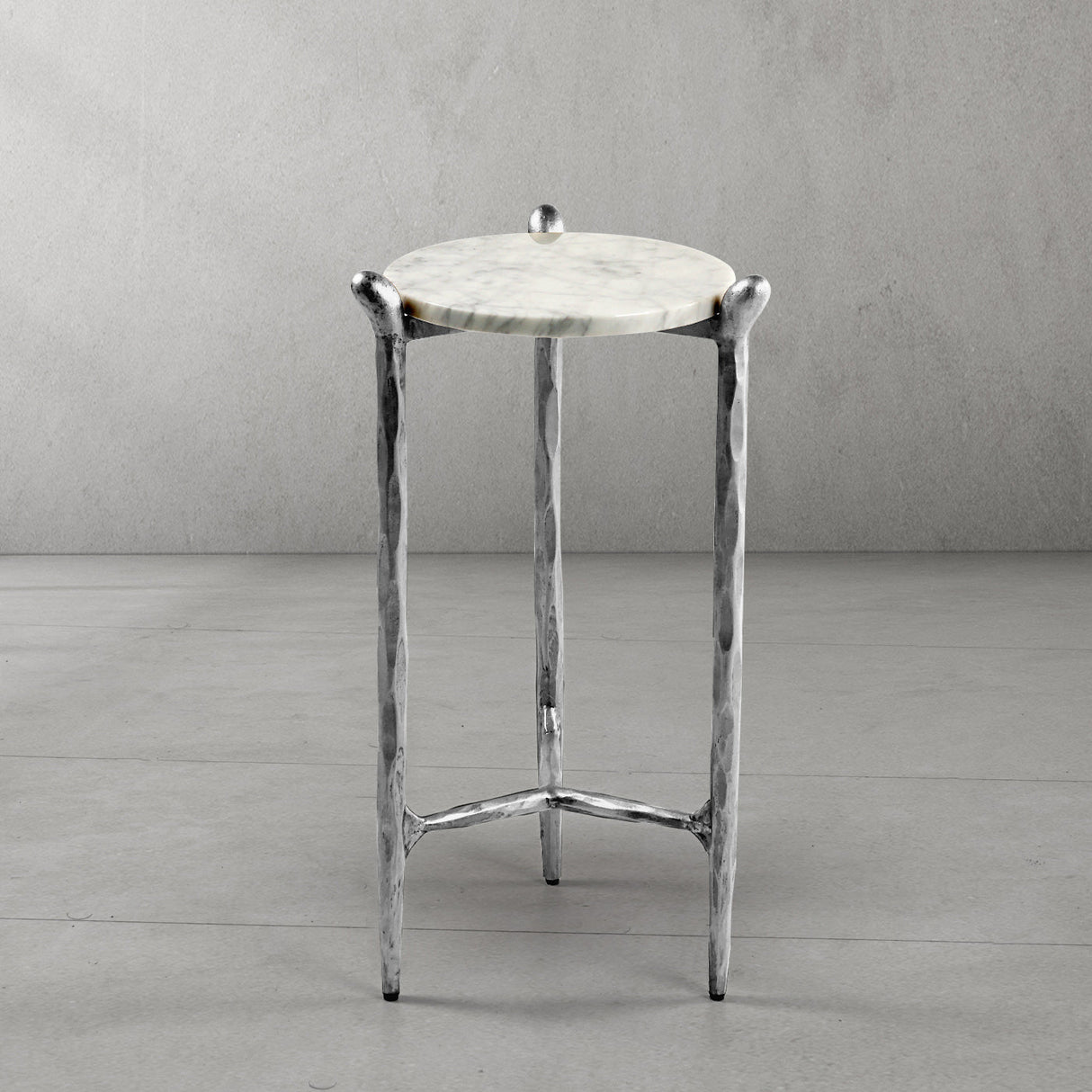 Thaddeus Round Horn Marble Coffee Table & Side Table