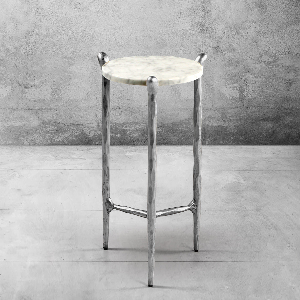 Thaddeus Round Horn Marble Coffee Table & Side Table