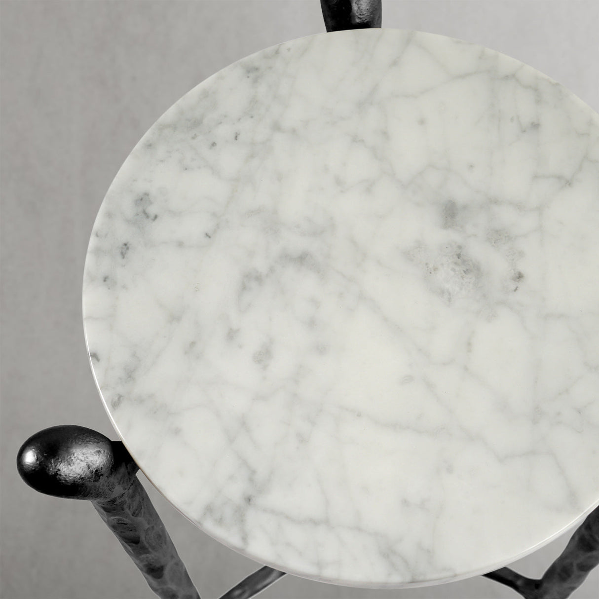 Thaddeus Round Horn Marble Coffee Table & Side Table