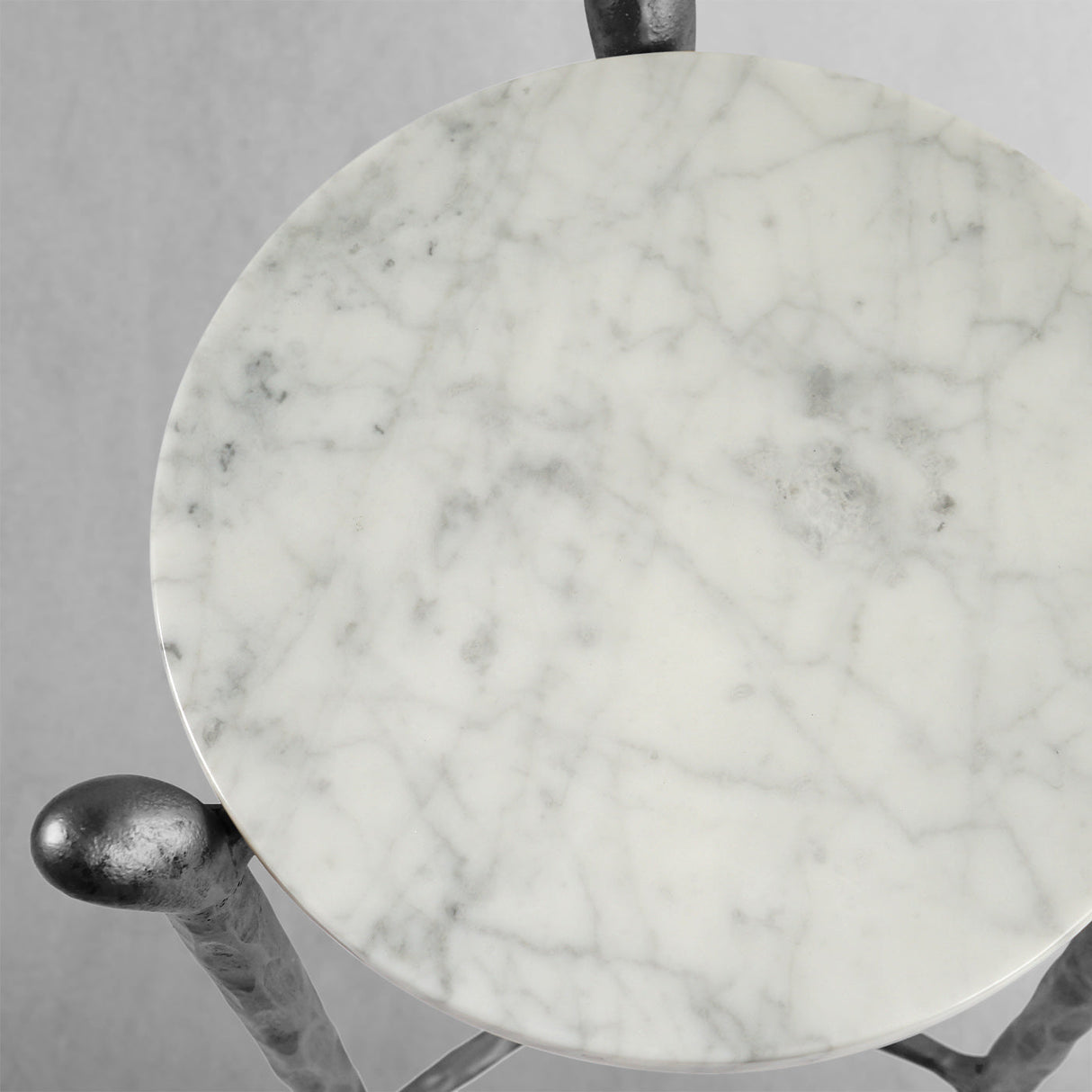Thaddeus Round Horn Marble Coffee Table & Side Table