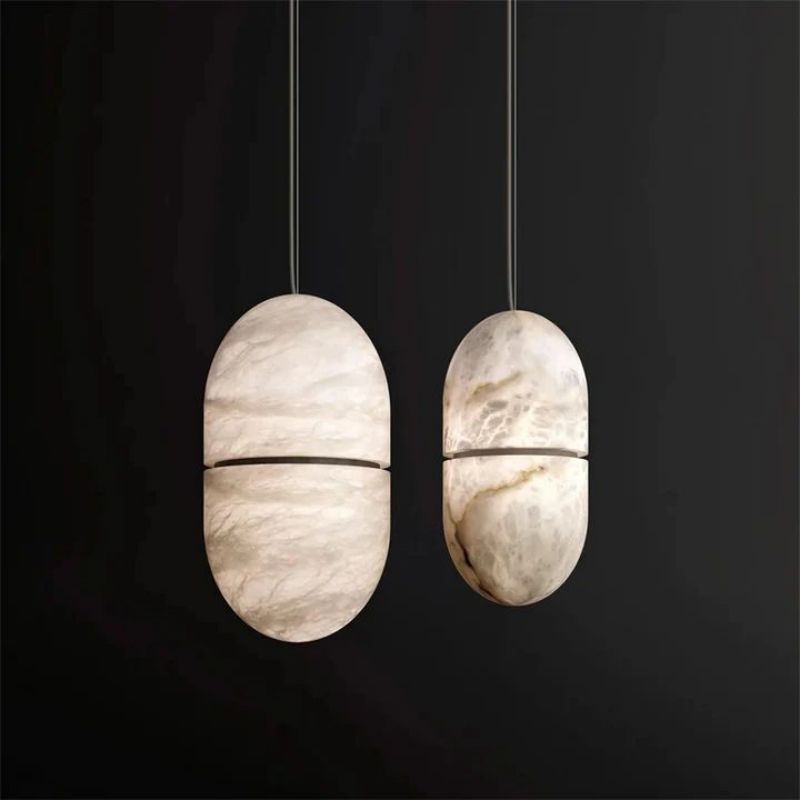 Alabaster Oval Pendant