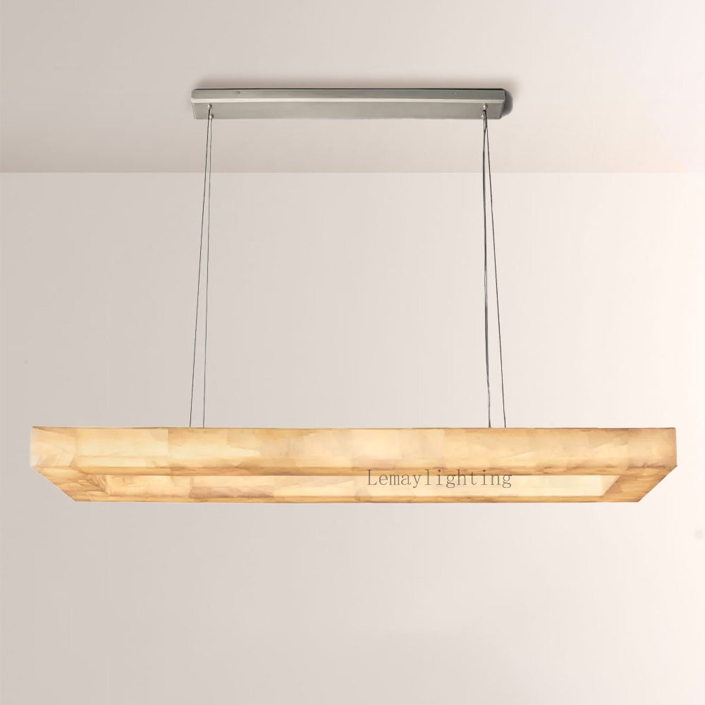 Alabaster Ezreal Rectangular Chandelier 72"