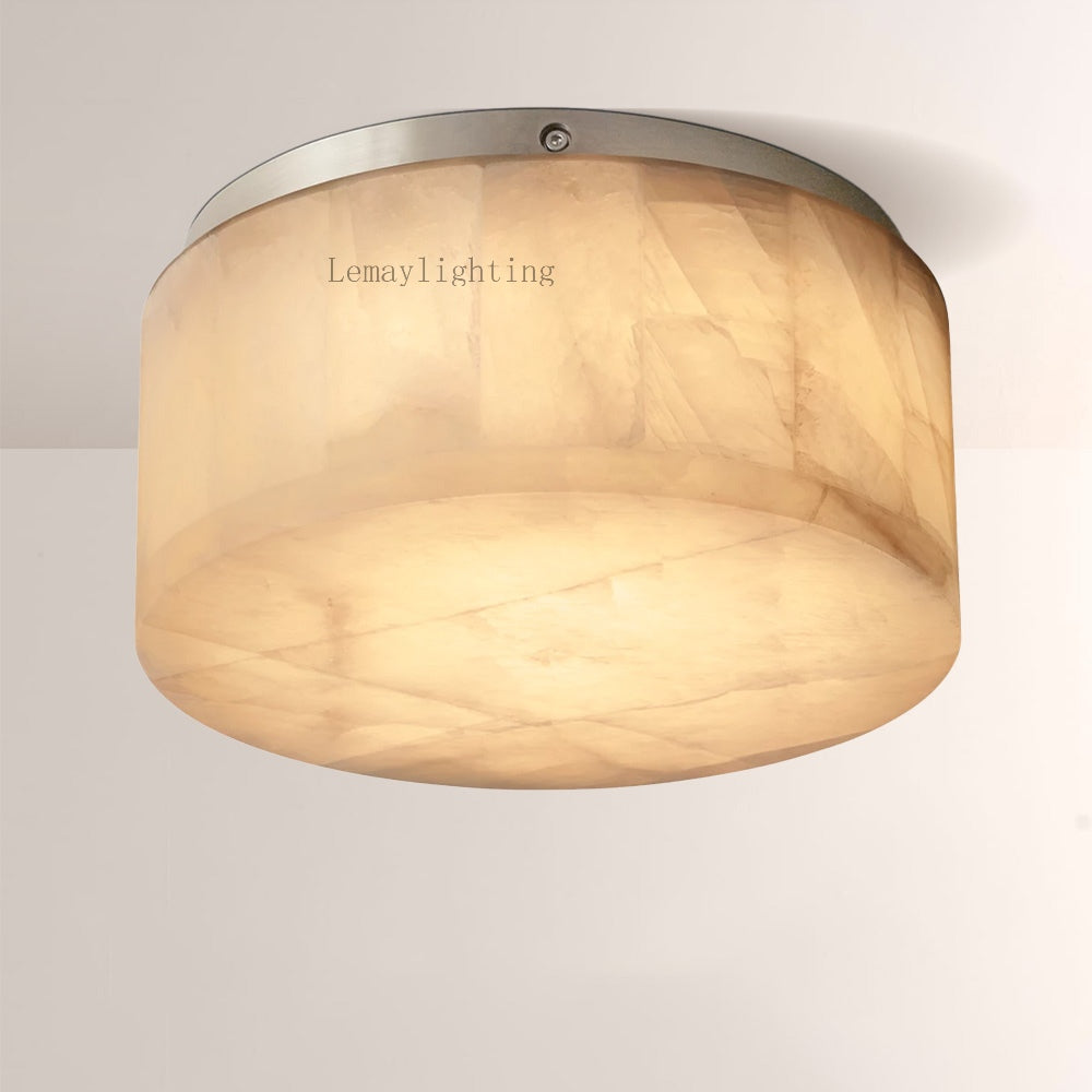 Alabaster Ezreal Round Flushmount 10"