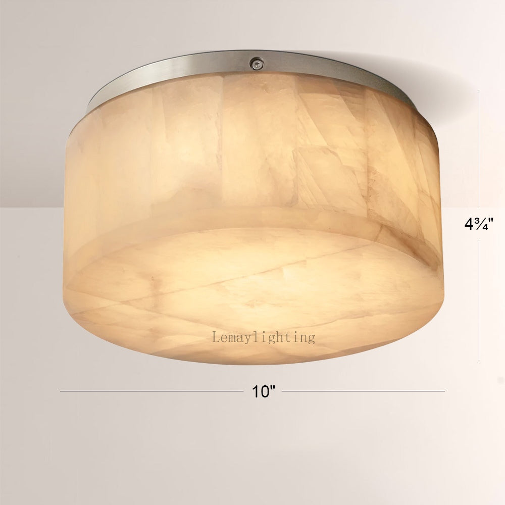 Alabaster Ezreal Round Flushmount 10"