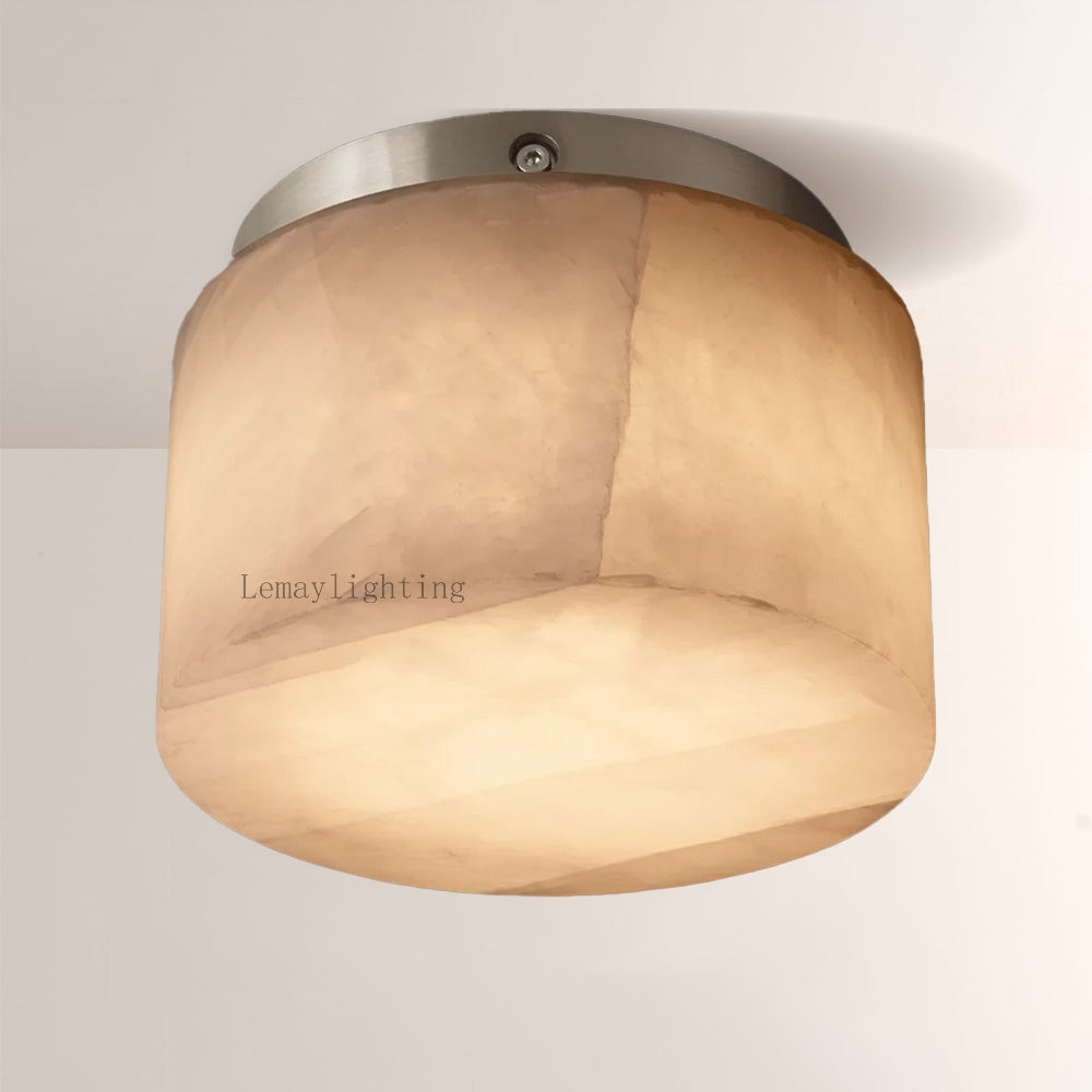 Alabaster Ezreal Round Flushmount 6"