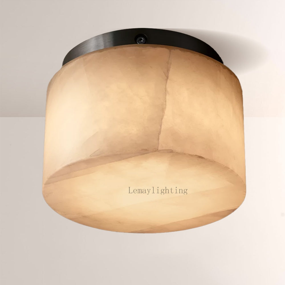 Alabaster Ezreal Round Flushmount 6"